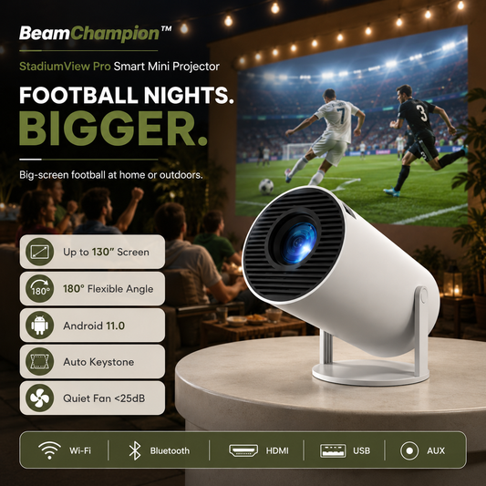 BeamChampion™ STADIUMVIEW PRO SMART MINI PROJECTOR